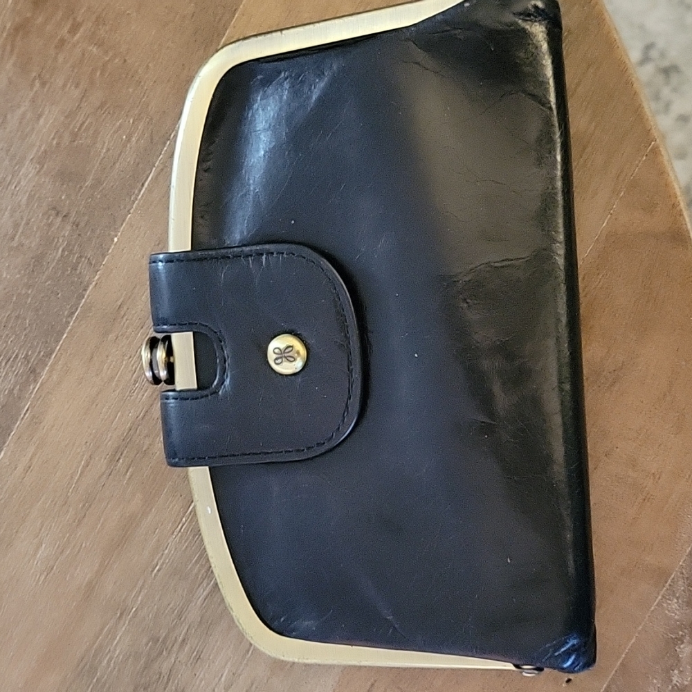 Buy 1 get 1 50% off=or less Hobo black leather wallet